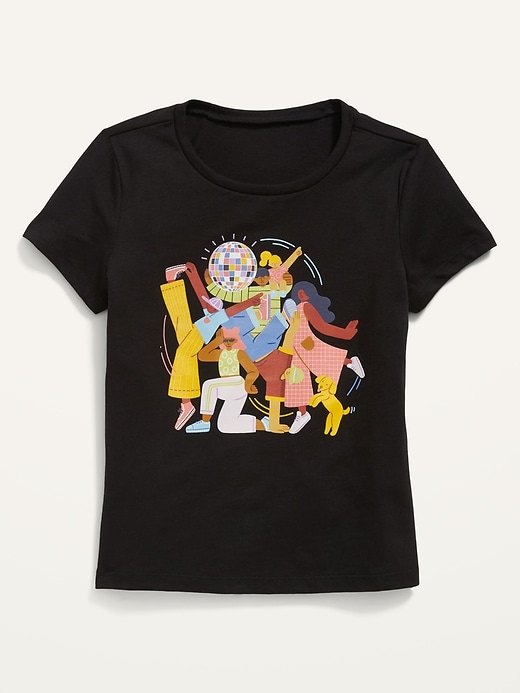 View large product image 1 of 1. Matching Graphic Short-Sleeve T-Shirt for Girls