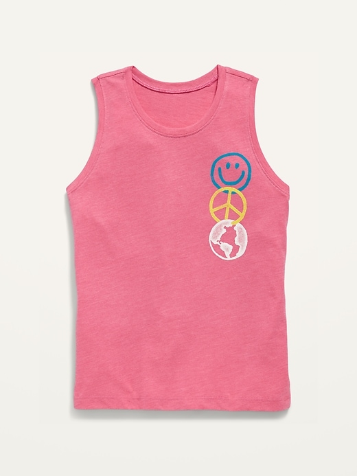 View large product image 1 of 2. Sleeveless Graphic Tank Top for Girls