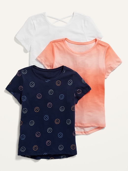 Softest Short-Sleeve T-Shirt Variety 3-Pack for Girls | Old Navy