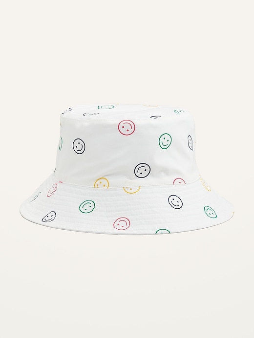 View large product image 1 of 2. Gender-Neutral Reversible Bucket Hat for Kids