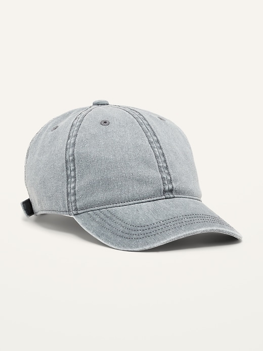 View large product image 1 of 1. Gender-Neutral Canvas Baseball Cap for Kids