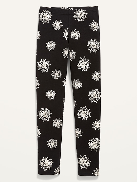 View large product image 1 of 1. Patterned Built-In Tough Full-Length Leggings for Girls