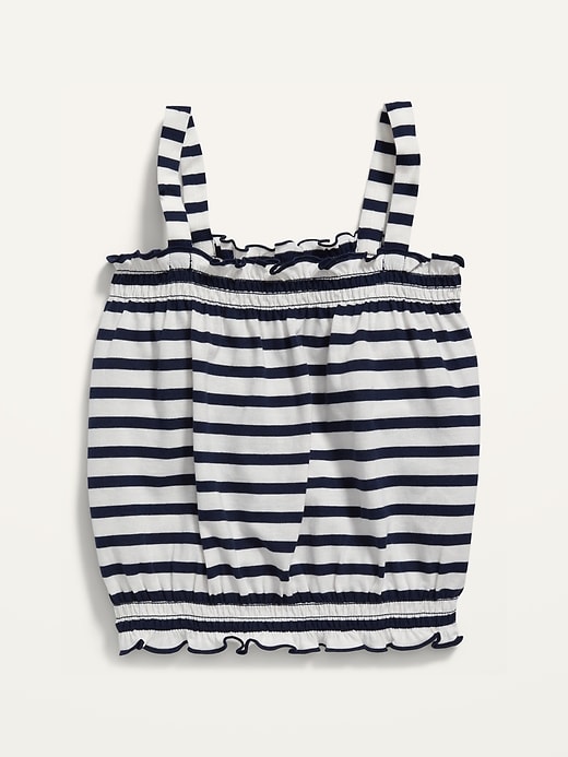 Sleeveless Smocked Lettuce-Edge Top for Girls | Old Navy