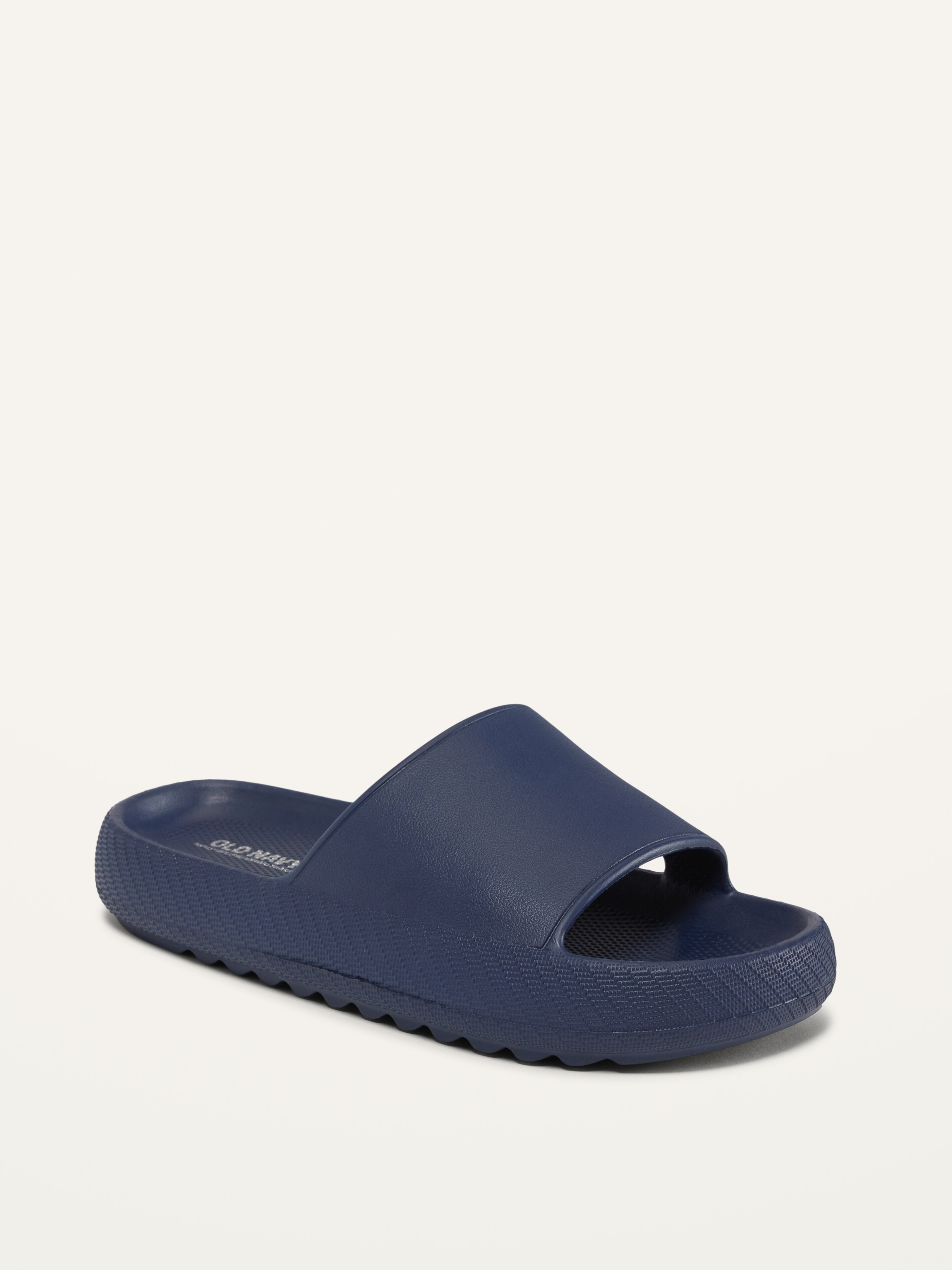 Old Navy Gender-Neutral Slide Sandals (Partially Plant-Based) - Blue - Size 1/2