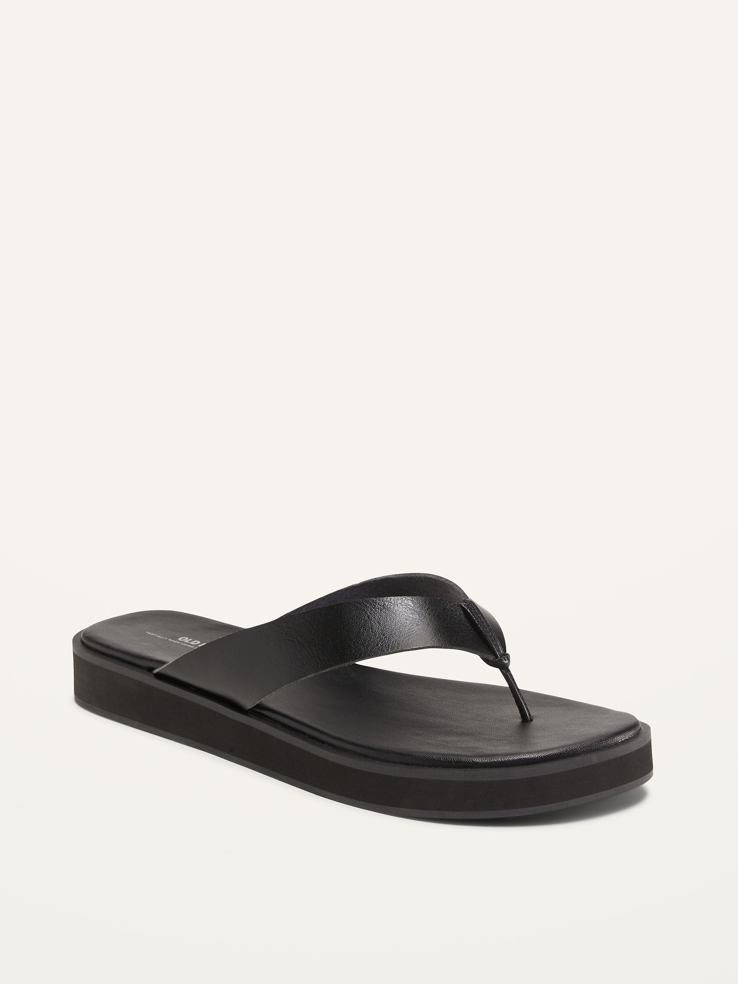 Faux-Leather Flip-Flop Sandals for Women | Old Navy
