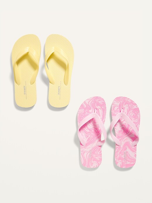 View large product image 1 of 1. Flip-Flop Sandals 2-Pack for Girls