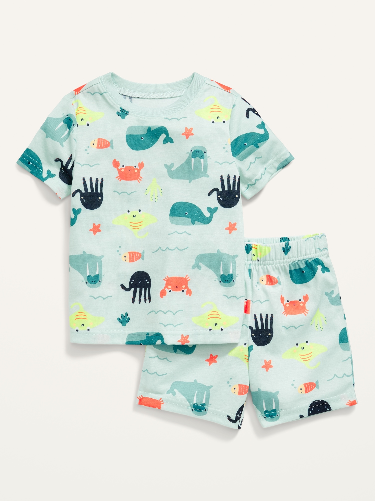 Unisex Loose-Fit Graphic Pajama Shorts Set for Toddler & Baby | Old Navy