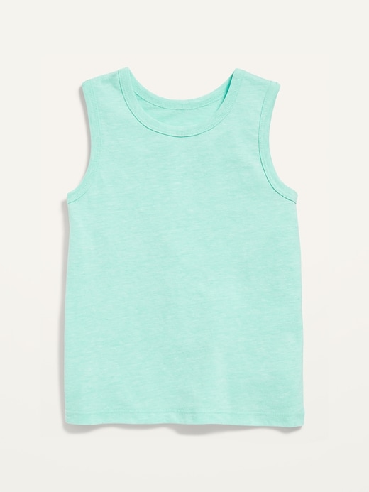 View large product image 1 of 2. Solid Slub-Knit Tank Top for Toddler Boys