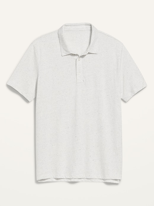 Soft-Washed Jersey Polo Shirt for Men