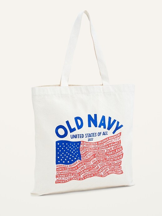 Old Navy Printed Canvas Tote Bag for Women. 1