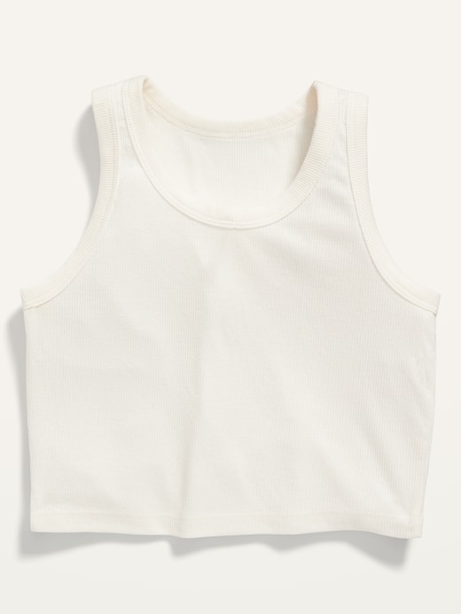 View large product image 1 of 1. Cropped UltraLite Rib-Knit Performance Tank for Girls