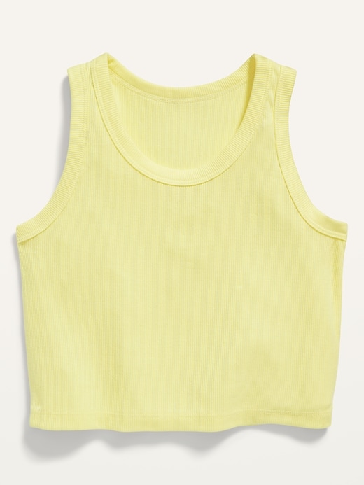 View large product image 1 of 1. Cropped UltraLite Rib-Knit Performance Tank for Girls