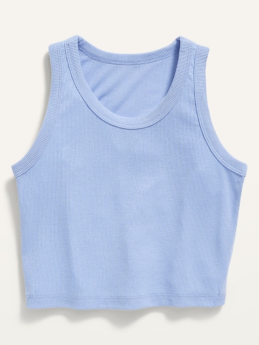View large product image 1 of 1. Cropped UltraLite Rib-Knit Performance Tank for Girls