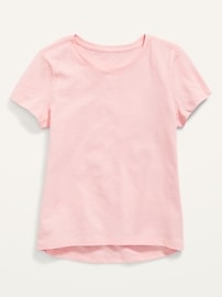 Image number 1 showing, Short-Sleeve Softest Solid T-Shirt for Girls