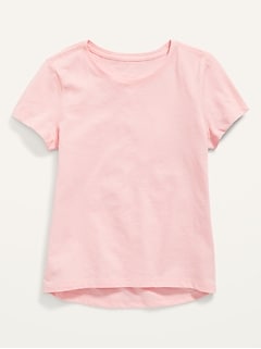 Softest Short-Sleeve Heart-Pocket T-Shirt for Girls