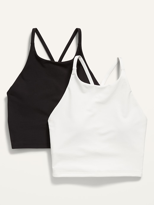 Image number 1 showing, Light Support PowerSoft Longline Sports Bra 2-Pack