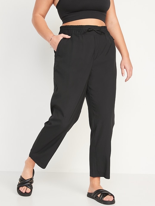 High-Waisted StretchTech Cropped Taper Pants | Old Navy