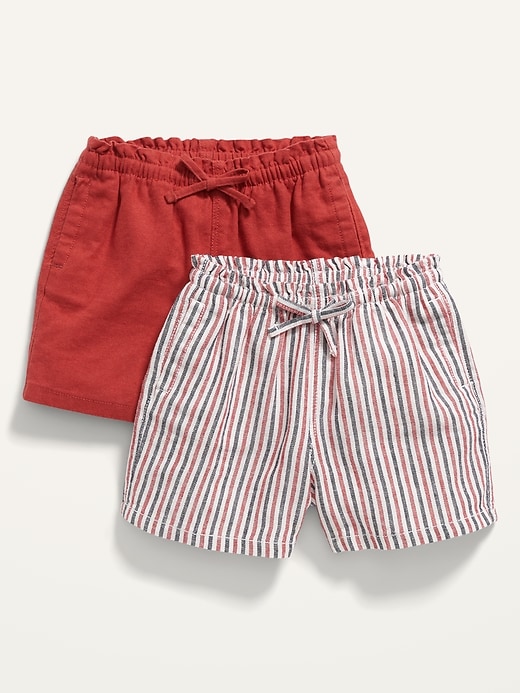 Old Navy Linen-Blend Pull-On Shorts 2-Pack for Toddler Girls. 1