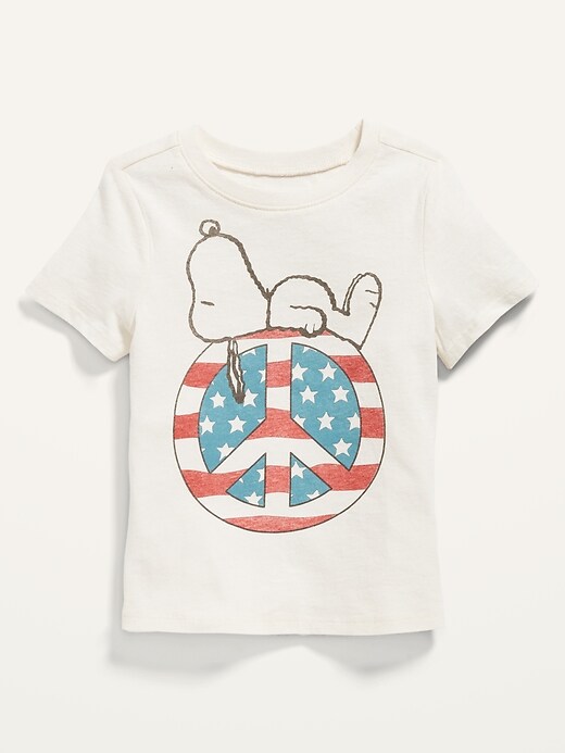 View large product image 1 of 2. Peanuts®Snoopy Americana Unisex T-Shirt for Toddler