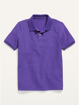 old navy purple polo