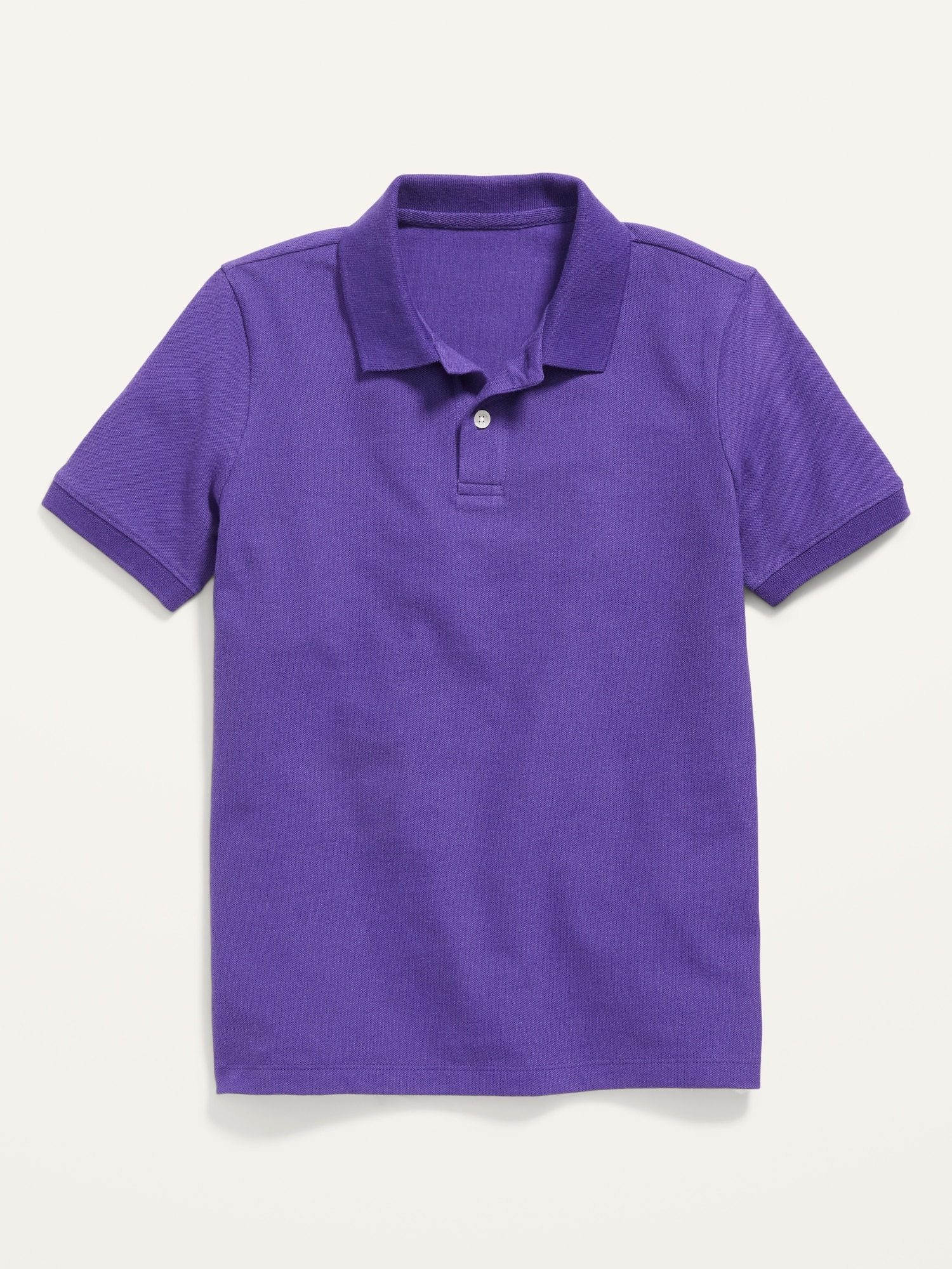 Old Navy School Uniform Pique Polo Shirt for Boys purple. 1