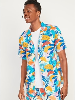 old navy hawaiian shirt mens