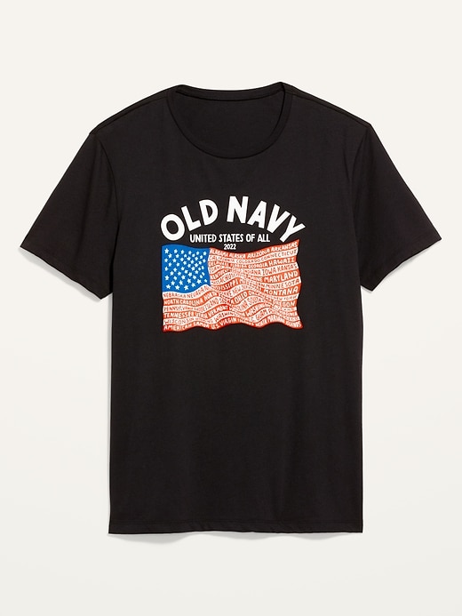 View large product image 1 of 1. 2022 "United States of All" Flag Graphic T-Shirt