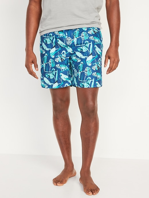 Old Navy Printed Swim Trunks for Men --7-inch inseam. 1