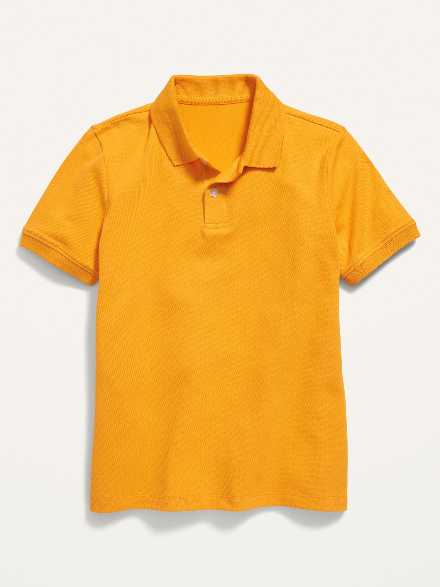 Old Navy School Uniform Pique Polo Shirt for Boys orange. 1
