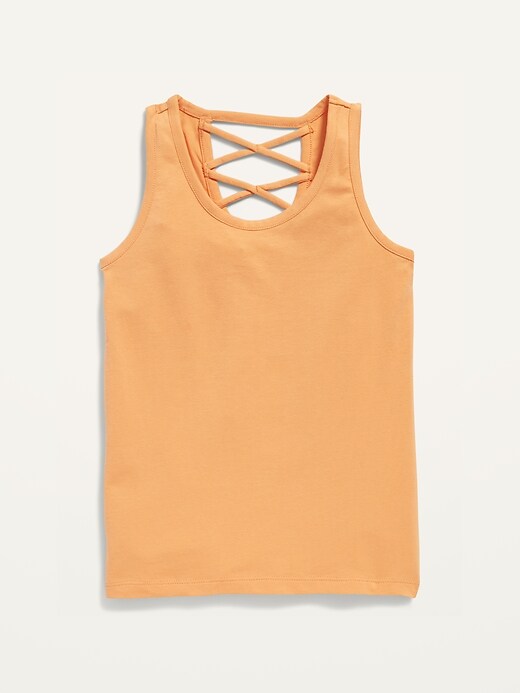 Old Navy Fitted Strappy Tank Top for Girls. 1