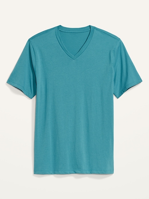 View large product image 1 of 1. Soft-Washed V-Neck T-Shirt