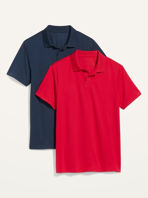 Old Navy Moisture-Wicking Tricot Uniform Polo Shirt 2-Pack for Men. 1
