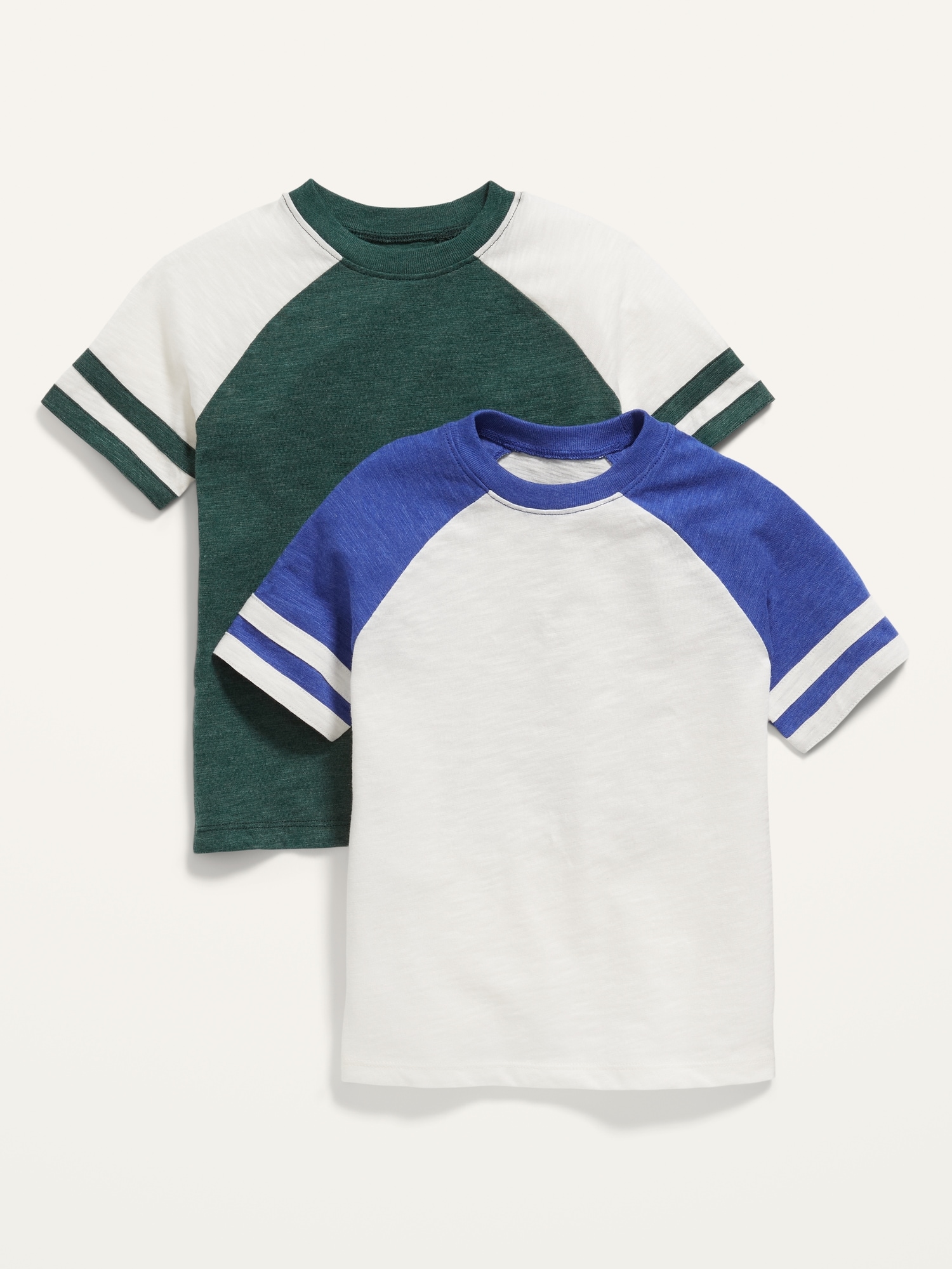 2-Pack Toddler Boy Basic Solid Color Short-sleeve Cotton Tee