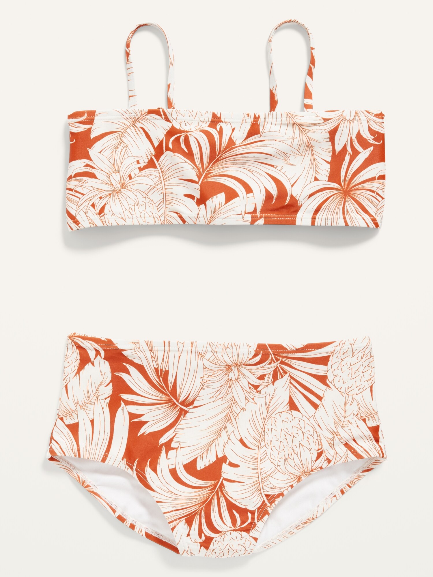 Printed Bandeau Bikini Swim Set For Girls Old Navy