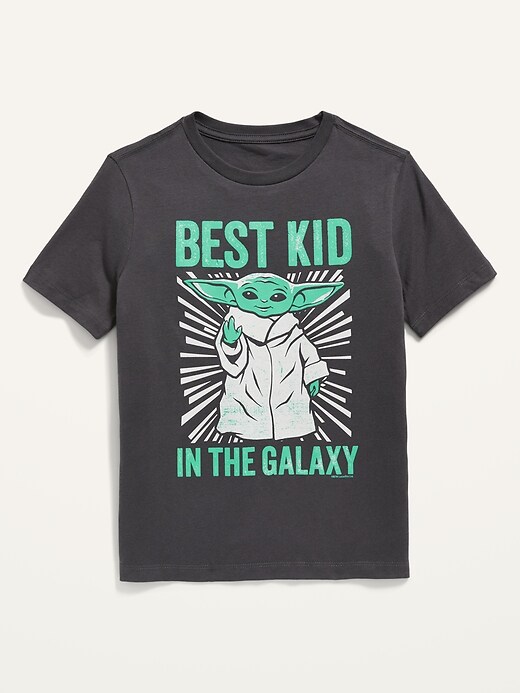 View large product image 1 of 2. Star Wars: The Mandalorian™ "Best Kid in the Galaxy" Gender-Neutral T-Shirt for Kids