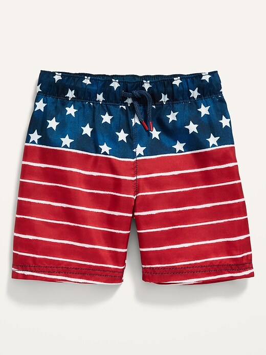 View large product image 1 of 3. Matching Americana Swim Trunks for Toddler Boys