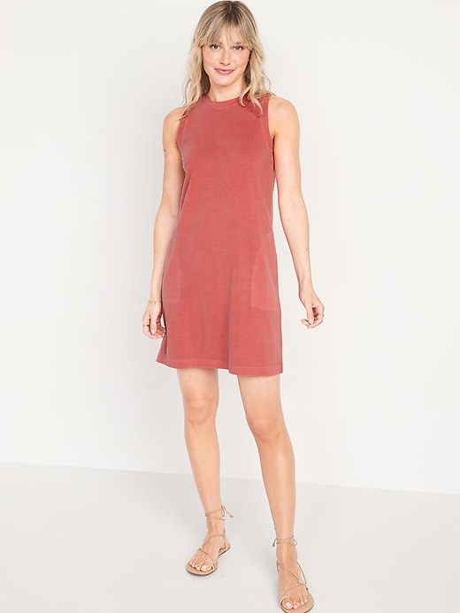 Old Navy Sleeveless Vintage A-Line Mini Shift Dress for Women. 1