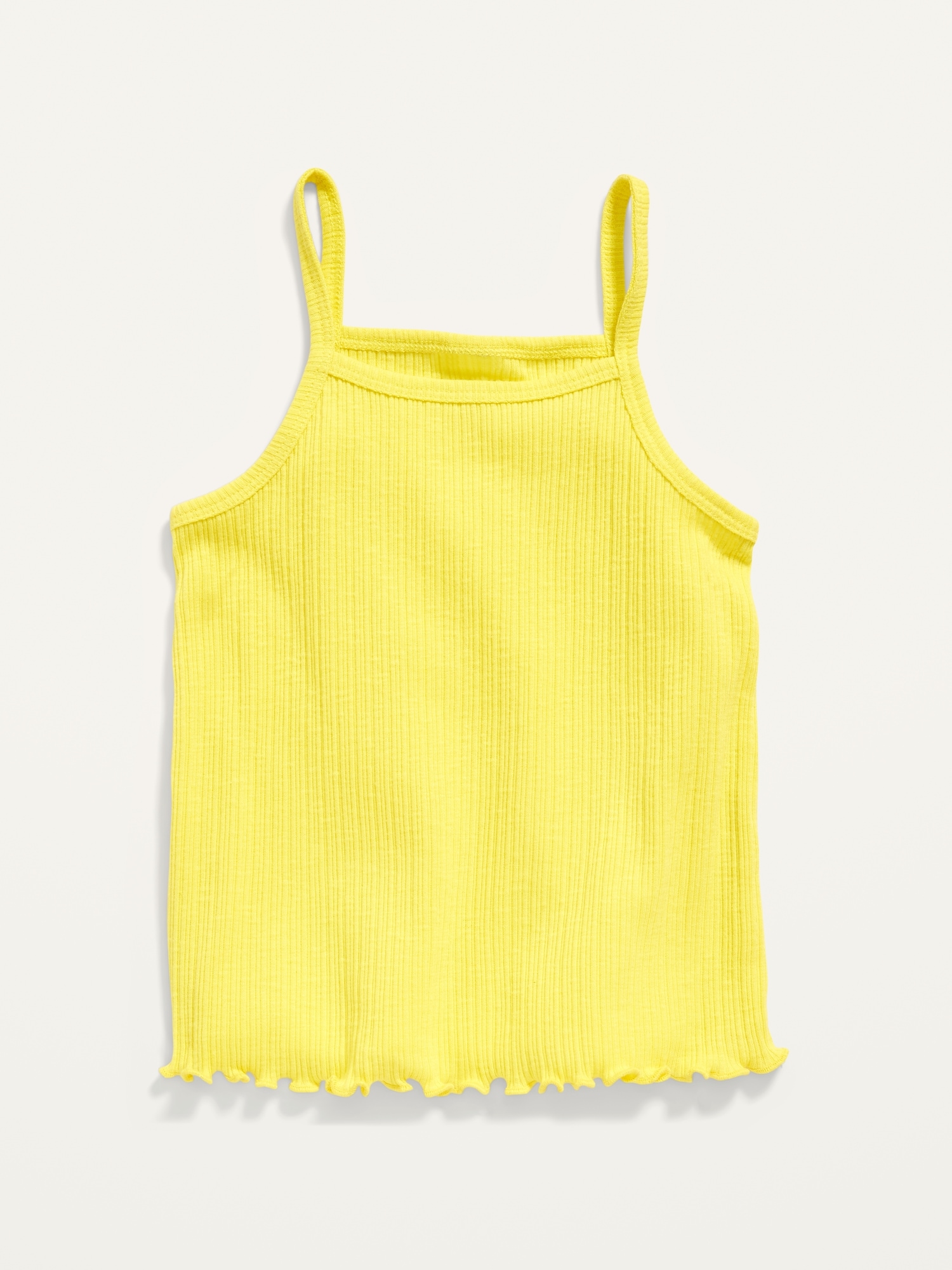 Rib-Knit Lettuce-Edge Tank Top for Toddler Girls | Old Navy