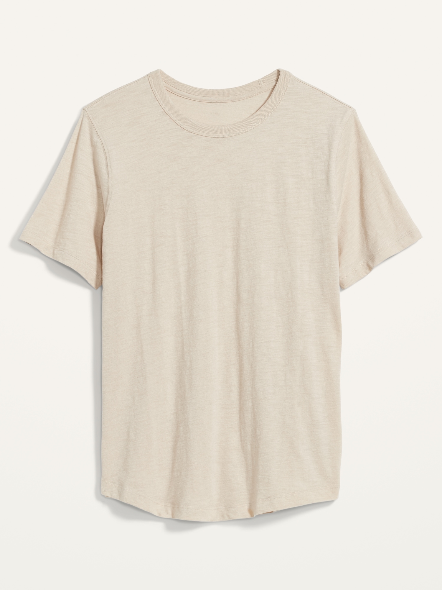 Soft-Washed Slub-Knit Curved-Hem T-Shirt for Men | Old Navy