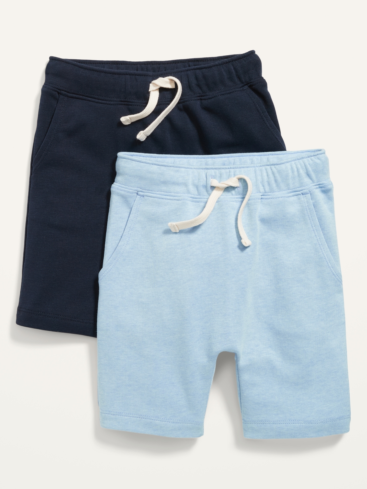 Old Navy 2-Pack Functional Drawstring U-Shaped Shorts for Toddler Boys blue. 1