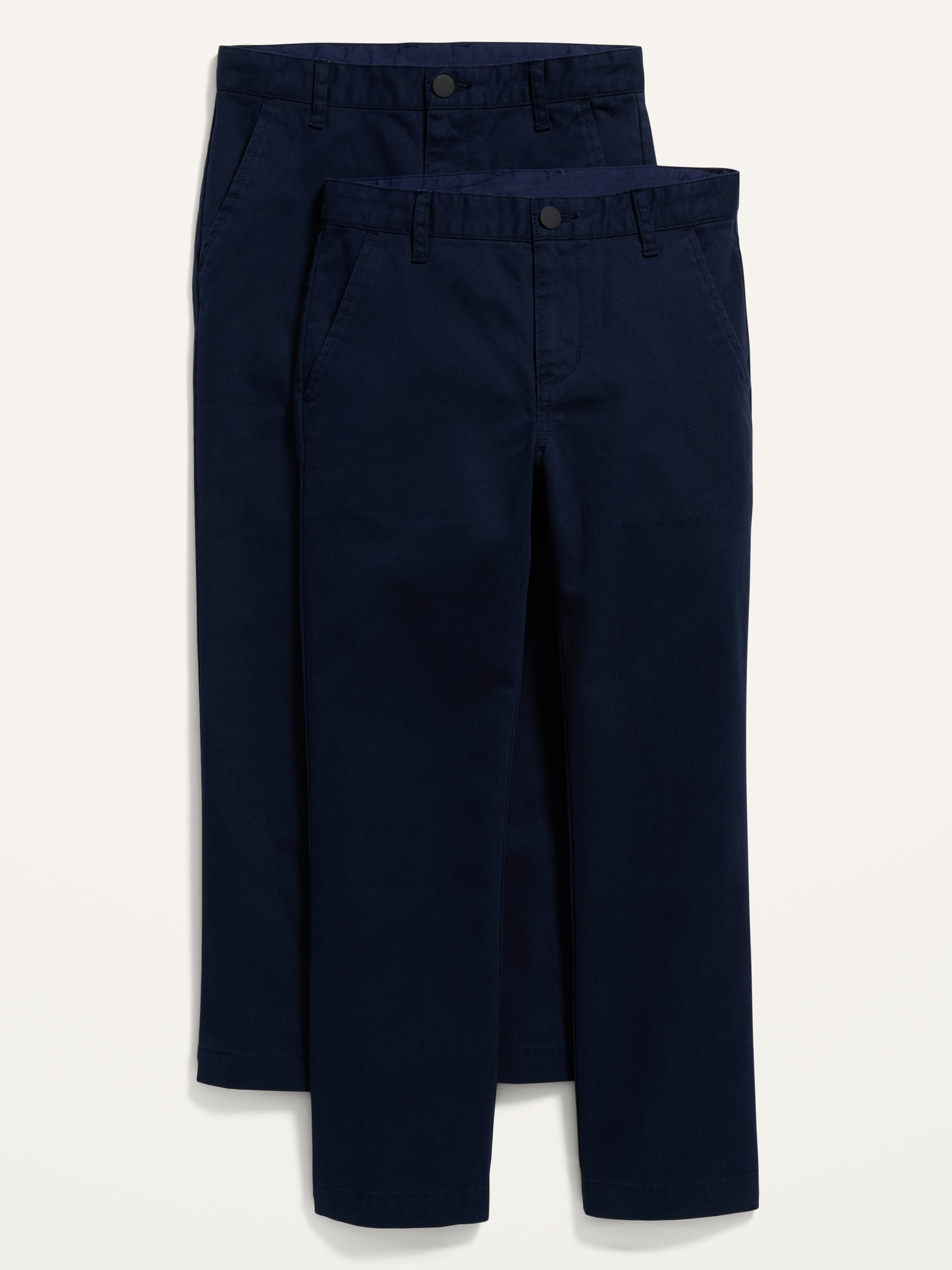Old Navy Uniform Skinny Built-In Flex Chino Pants 2-Pack for Boys blue. 1