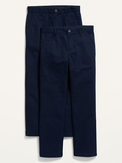 View large product image 1 of 2. Uniform Straight Leg Pants for Boys 2-Pack