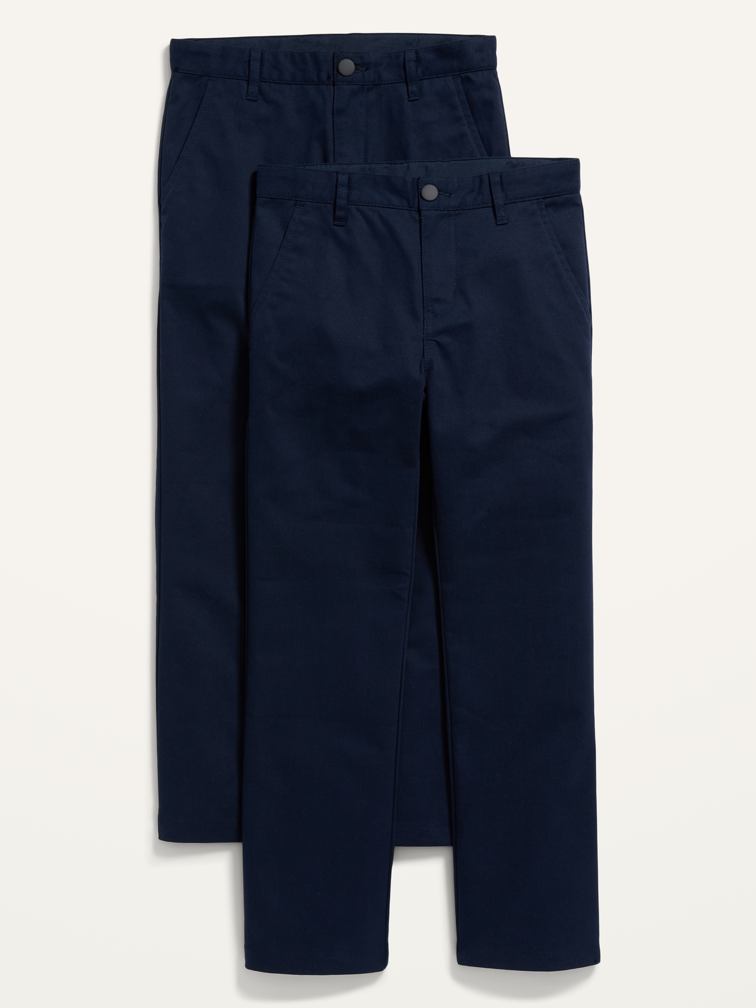 Old Navy Uniform Straight Leg Pants for Boys 2-Pack blue. 1
