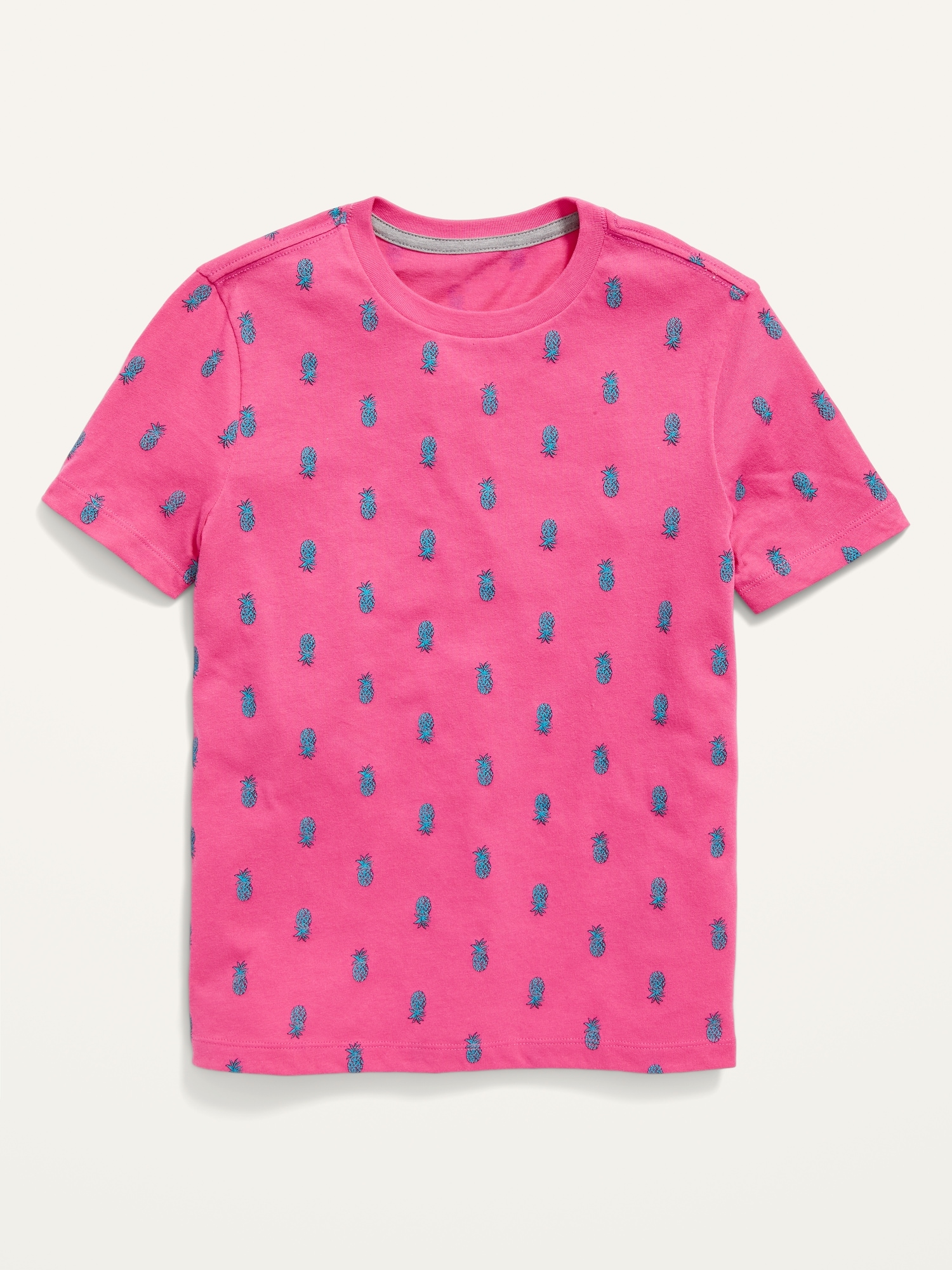 Old Navy Softest Printed Crew-Neck T-Shirt for Boys pink. 1