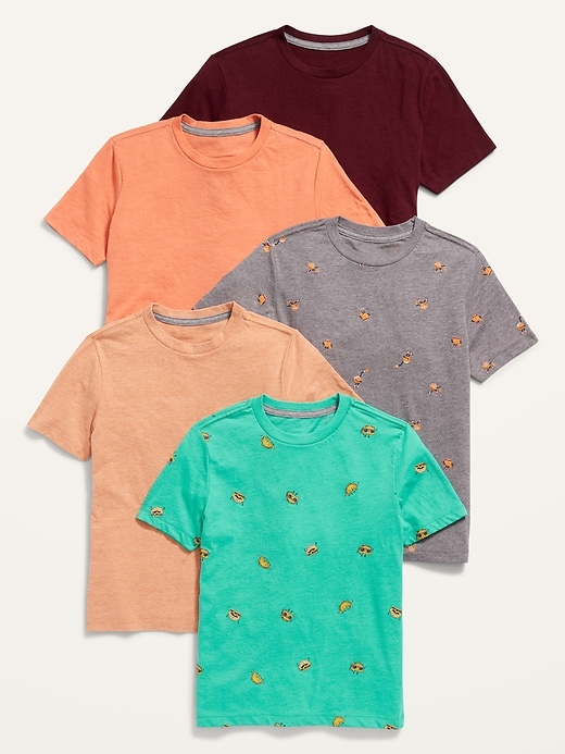 View large product image 1 of 1. Softest Graphic T-Shirt 5-Pack for Boys