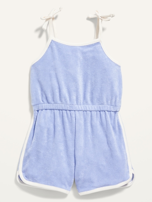 Old Navy - Solid Sleeveless Loop-Terry Romper for Toddler Girls