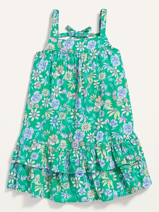 View large product image 1 of 2. Sleeveless Floral All-Day Swing Dress for Toddler Girls