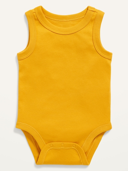 View large product image 1 of 1. Unisex Sleeveless Bodysuit for Baby
