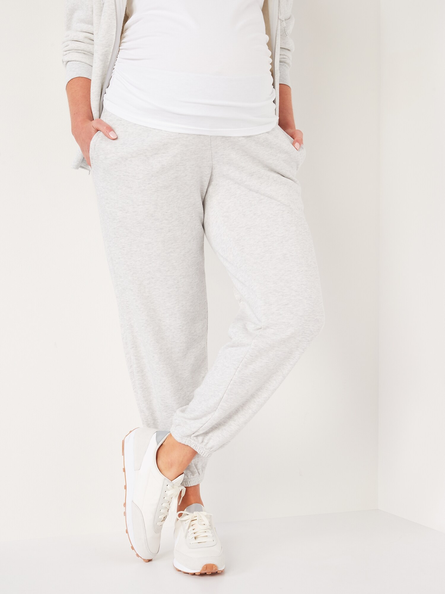 Maternity Rollover Waist Sweatpants Old Navy