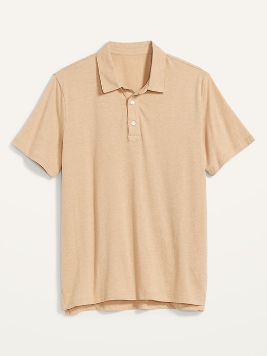 Soft-Washed Jersey Polo Shirt for Men